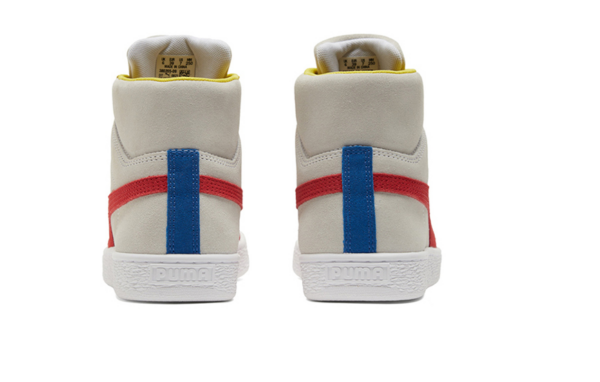 Giày Puma Suede Mid XXI Beige Red Yellow 380205-09 - Ảnh 4