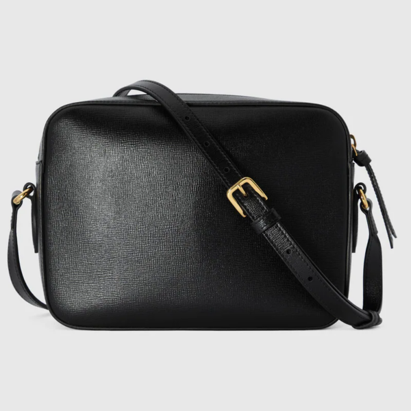 Túi Gucci Horsebit 1955 Small Shoulder Black Leather 645454-1DB0G-1000 - Ảnh 3