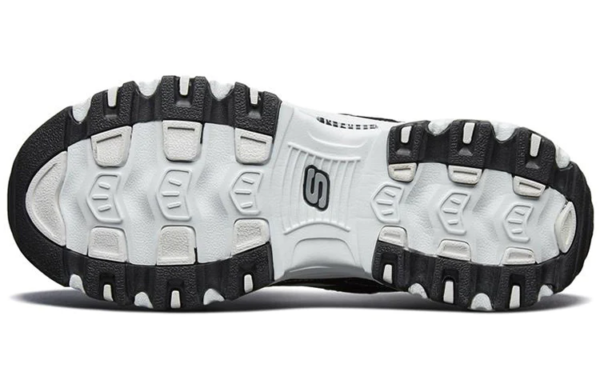 Giày Skechers D'LITES Daddy Shoes 'Black White' 66666179-BKW - Ảnh 4