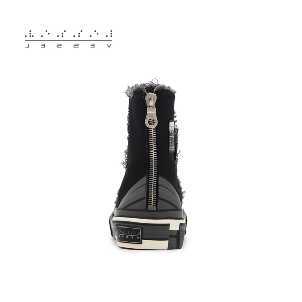 Giày xVESSEL G.O.P. Highs for Yohji Yamamoto Black FN-E03-062-1 - Ảnh 4