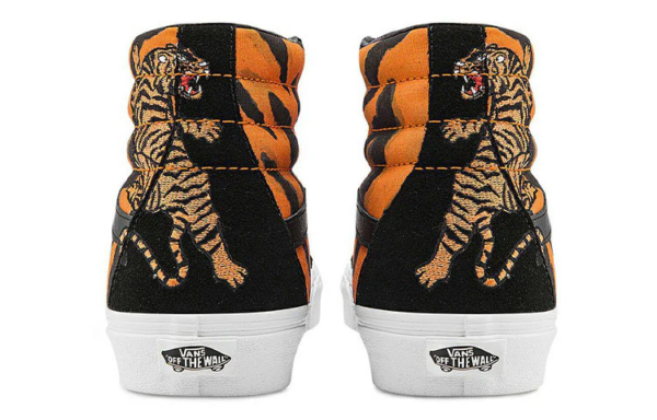 Giày Vans SK8-Hi Reissue Tiger 'Black Orange' VN0A2XSBORA - Ảnh 3
