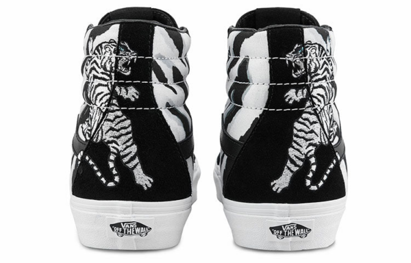 Giày Vans SK8-Hi Reissue Tiger 'Black White' VN0A2XSBWHT - Ảnh 5