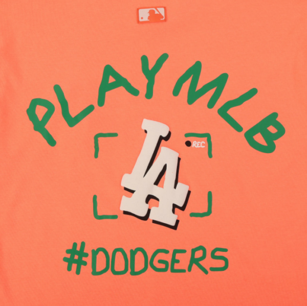 Áo MLB T Shirt Los Angeles Dodgers Orange 31TS06031-07O - Ảnh 3