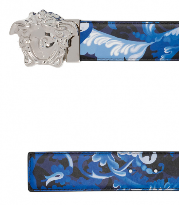 Thắt lưng Versace Men's Barocco Print Belt DCU6705-1A00871-5U15P - Ảnh 3