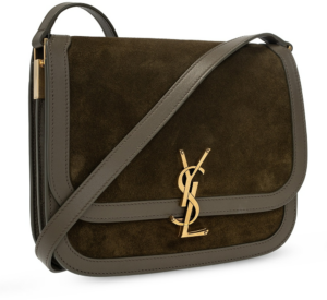 Alternative view of Túi Saint Laurent Suede And Smooth Solferino 'Khaki' 635025-11Z3W-3221