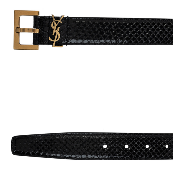 Thắt lưng Saint Laurent Women's Belt 634437-L3R0W-1000 - Ảnh 4