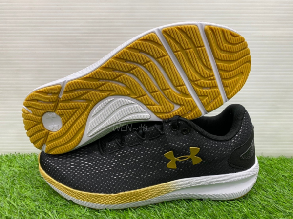 Giày Under Armour Charged Pursuit 2 Black Gold 3022594-005 - Ảnh 3