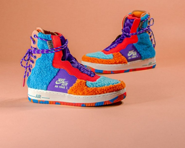 Giày Nike Wmns Air Force 1 Rebel XX 'Colored Sherpa' CQ7518-571 - Ảnh 5