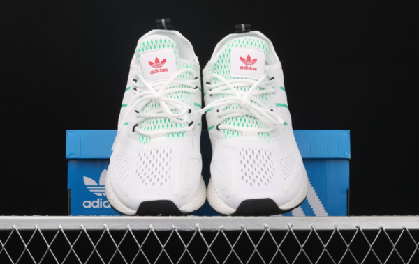 Giày Adidas ZX 2K Boost 'Grey Hi-Res Green' FX4172 - Ảnh 6