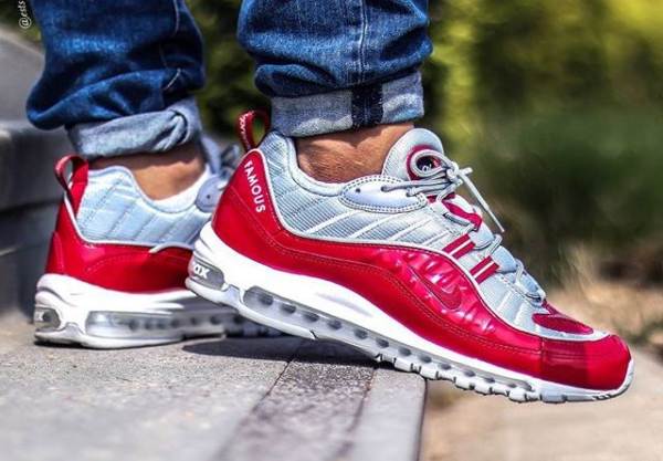 Giày Nike Supreme x Air Max 98 'Red' 844694-600 - Ảnh 5