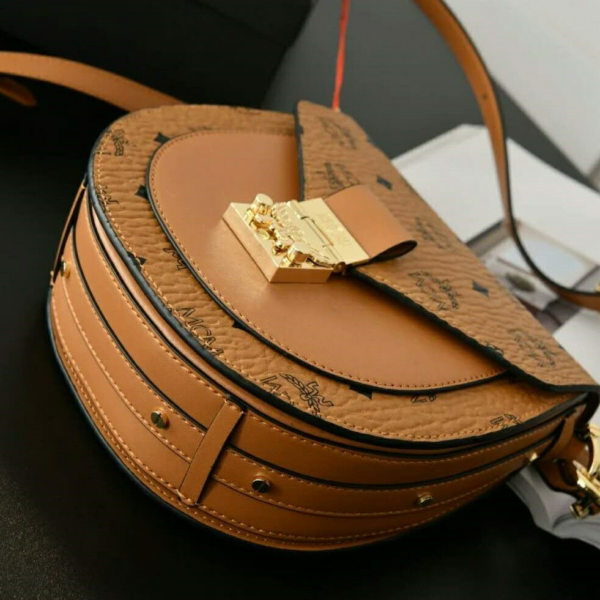 Túi MCM Patricia Mini Shoulder Bag Visetos Cognac MWSASPA08CO001 - Ảnh 2