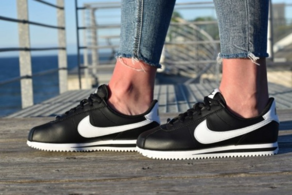 Giày Nike Cortez Basic SL GS 'Black' 904764-001 - Ảnh 7