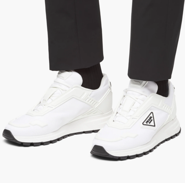Giày Prada Prax 01 Nylon Sneakers 'White' 4E3567-W08-F0009-F-G000 - Ảnh 2