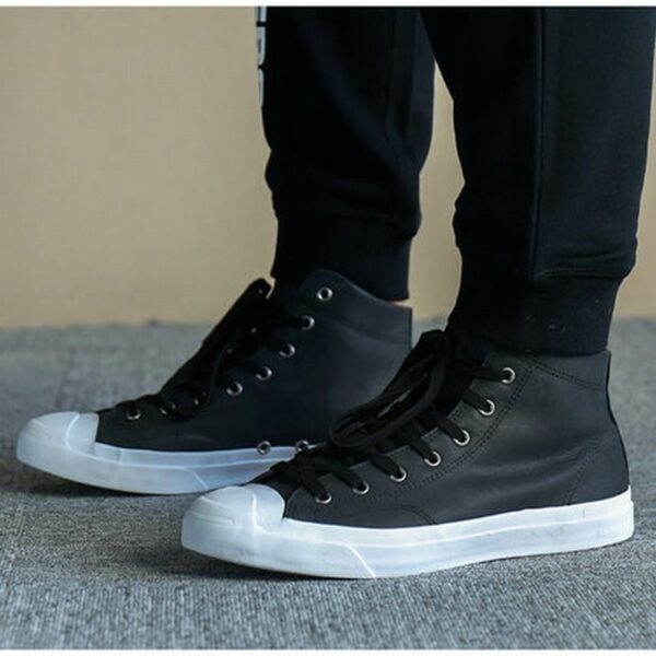 Giày Converse Jack Purcell Mid 'Black White' 157707C - Ảnh 3