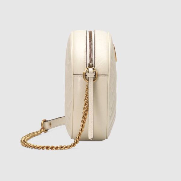 Túi Gucci GG Marmont Mini Round Shoulder Bag 550154 0OLET 9022 - Ảnh 6