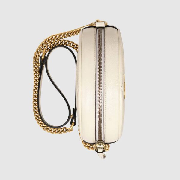 Túi Gucci GG Marmont Mini Round Shoulder Bag 550154 0OLET 9022 - Ảnh 4