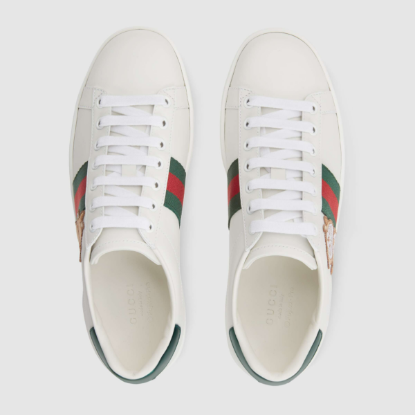 Giày Doraemon x Gucci Wmns Ace 'Ivory Devil Patch' 655031-0FIU0-9091 - Ảnh 5