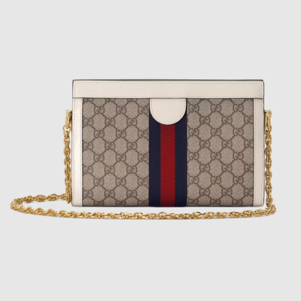 Túi Gucci Ophidia small shoulder Beige And White Leather 503877-K05NB-9794 - Ảnh 3