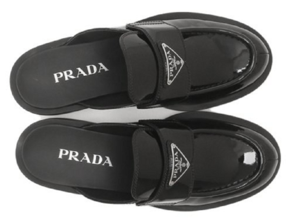 Dép Prada Logo Brushed 'Black' 1D652M JHR F0002 - Ảnh 4