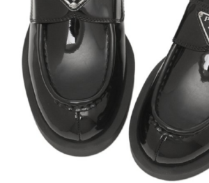 Alternative view of Dép Prada Logo Brushed 'Black' 1D652M JHR F0002
