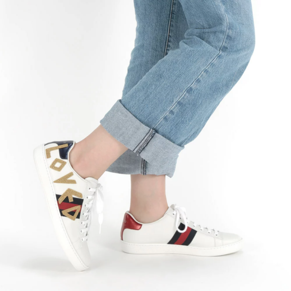 Giày Gucci Wmns Ace 'Loved' 505328-DOPE0-9095 - Ảnh 2