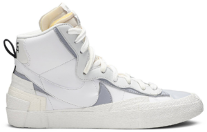 Giày Nike Blazer Mid sacai 'White Grey' BV0072-100