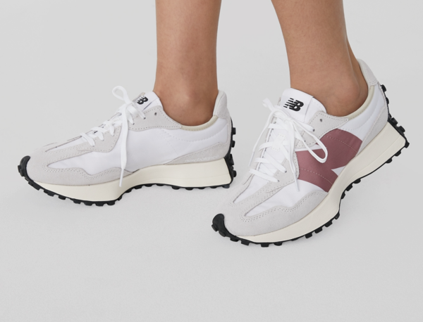 Giày New Balance Wmns 327 'Light Grey Rose' WS327CD - Ảnh 2