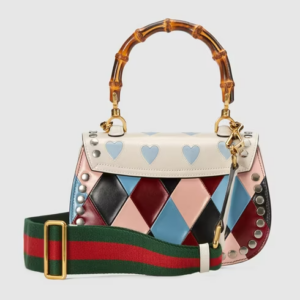 Tui Gucci Lovelight Bamboo 1947 Small Top Handle Bag 'Light Blue Pink' 675797-AAAW4-4950