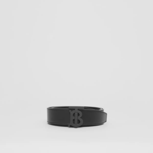 Thắt Lưng Burberry Coordinates Print Leather Belt Black - Ảnh 2