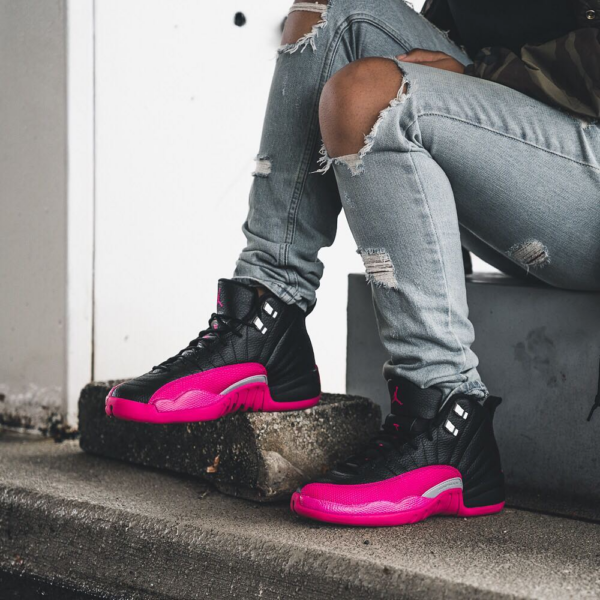 Giày Nike Air Jordan 12 Retro GS 'Deadly Pink' 510815-026 - Ảnh 3