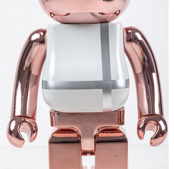 Mô Hình Bearbrick Nya Chrome Pink Gold 100% & 400% - Ảnh 3