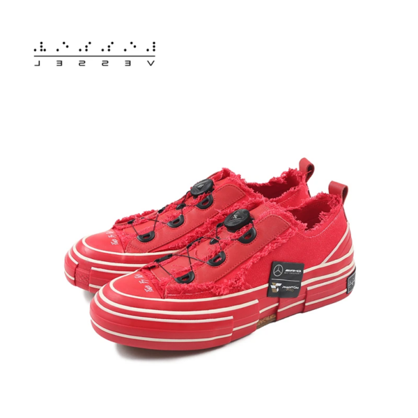 Giày Xvessel Peace By Piece Crimson Red xVESSEL x AMG - Ảnh 5
