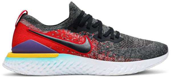 Giày Nike Epic React Flyknit 2 Black Hyper 'Jade University Red' BQ8928-007
