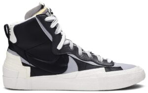 Giày Nike Blazer Mid sacai Black Grey BV0072-002