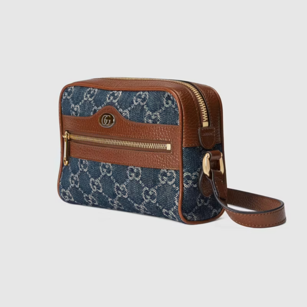 Túi Gucci Ophidia GG Mini Dark Blue And Brown Leather 517350-2KQGG-8375 - Ảnh 4