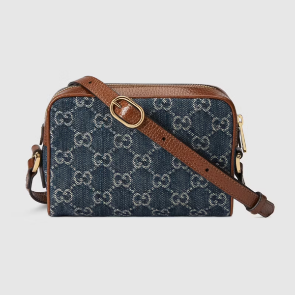 Túi Gucci Ophidia GG Mini Dark Blue And Brown Leather 517350-2KQGG-8375 - Ảnh 3