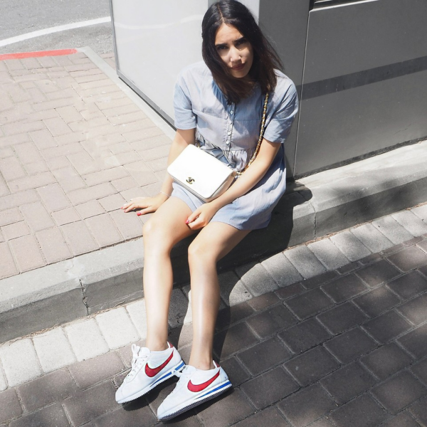 Giày Nike Classic Cortez Leather 'White Red' 807471-103 - Ảnh 2