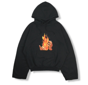 Áo Off White Diag Fire Back Zip Hoodie OW00230