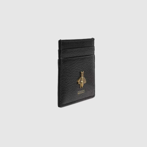 Vi Gucci Animalier Card Case 'Black' 523685-DJ20T-1000