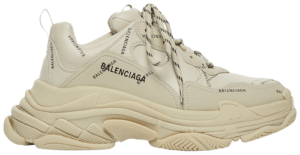 Giày Balenciaga Wmns Triple S Sneaker 'All Over Logo Beige' 524039-W2FA1-9710