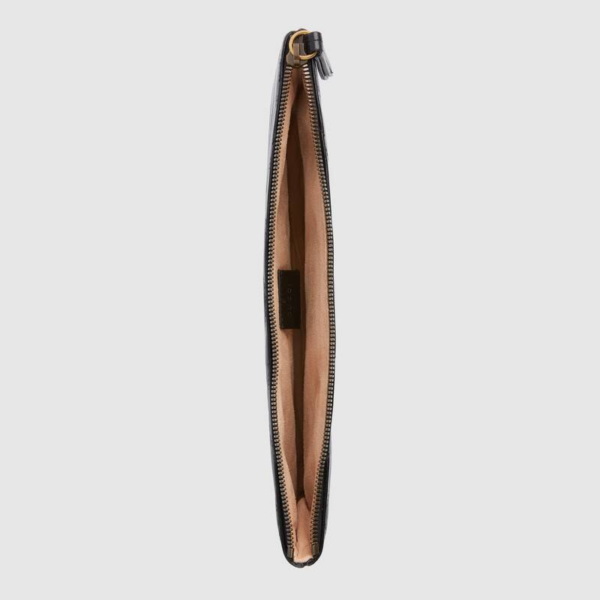 Túi Gucci GG Marmont Leather Pouch With Heart 25541 0OLET 1000 - Ảnh 3