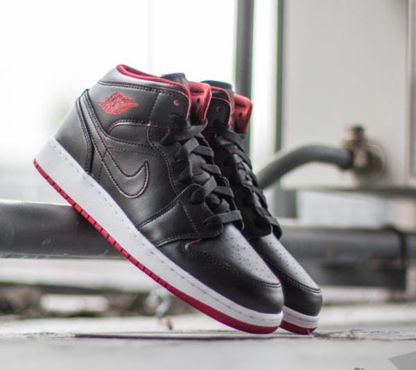 Giày Nike Air Jordan 1 Mid 'Lance Mountain Bred' 554725-028 - Ảnh 3