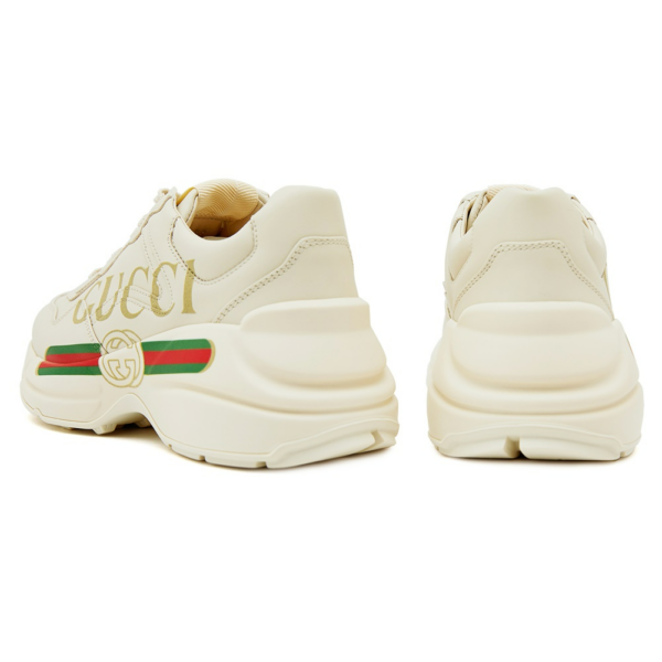 Giày Gucci Wmns Rhyton Leather Sneaker 'Logo' 528892-DRW00-9522 - Ảnh 9