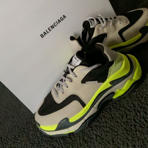 Giày Balenciaga Triple S Trainer Grey Yellow Fluo 524039-W09OH-1293 - Ảnh 6