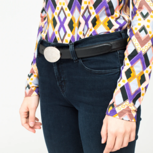 Alternative view of Thắt Lưng Prada Oval Buckle Black Leather Belt 1CC182053F000B