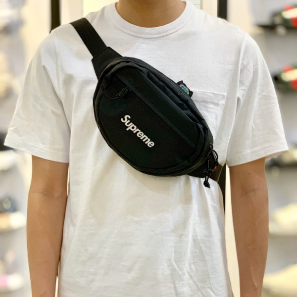 Túi Supreme Waist Bag FW18 Black SP-WBFW18BK - Ảnh 4