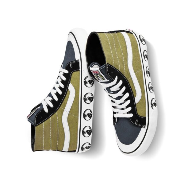 Giày Vans SK8 Hi Wolf Head Pattern 'Grass Green' VN0A3MV1K0G - Ảnh 5