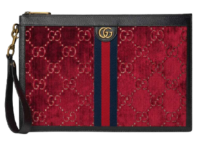 Túi Gucci Clutch GG Velvet Red 575371 9JTST 6489