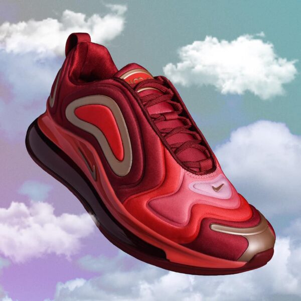 Giày Nike Air Max 720 GS 'Crimson Gold' AQ3195-600 - Ảnh 3