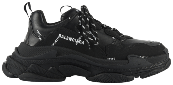 Giày Balenciaga Triple S Sneaker 'Allover Logo Black' 536737-W2FA1-1090